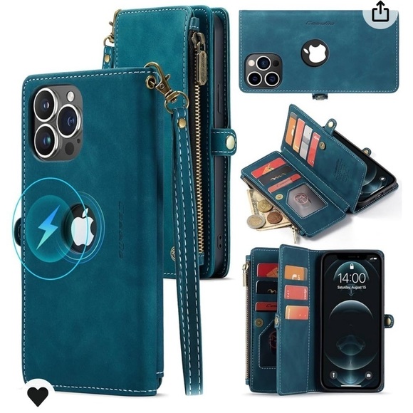 CASE ME IPHONE 13 PRO MAX MAGSAFE WALLET CASE CREIT CARD HOLDER NEW - Picture 1 of 7